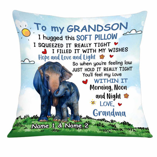 Personalized Mom Grandma Daughter Granddaughter Pillow