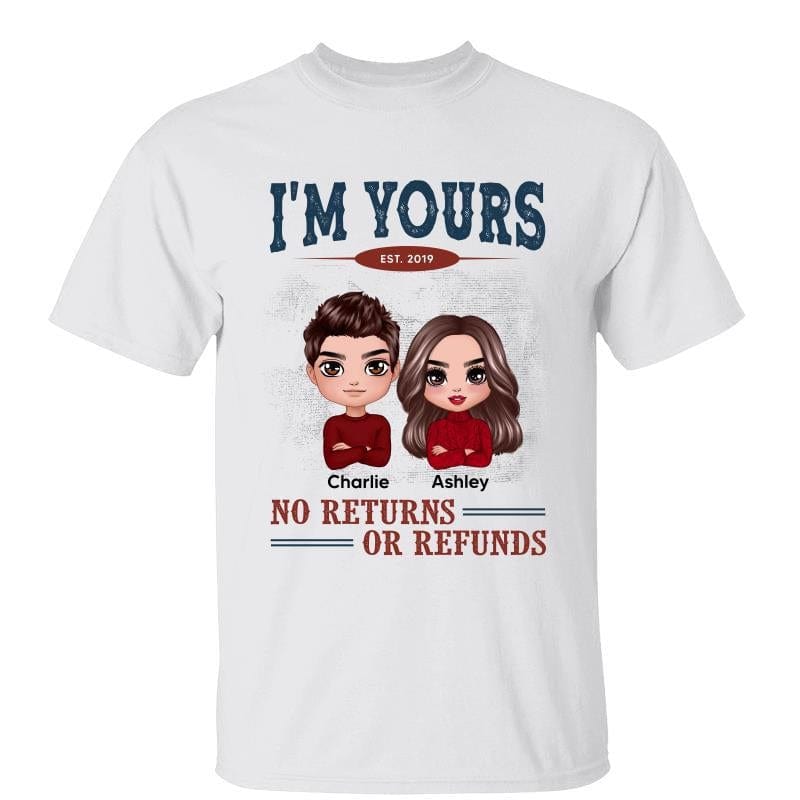 ドール カップル I'm Yours No Return Refund Personalized Tシャツ