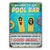 Couple Swimming Pool Bar Listen To Good Music Husband Wife - Pool Decoration - Personalized Custom Classic Metal Signs