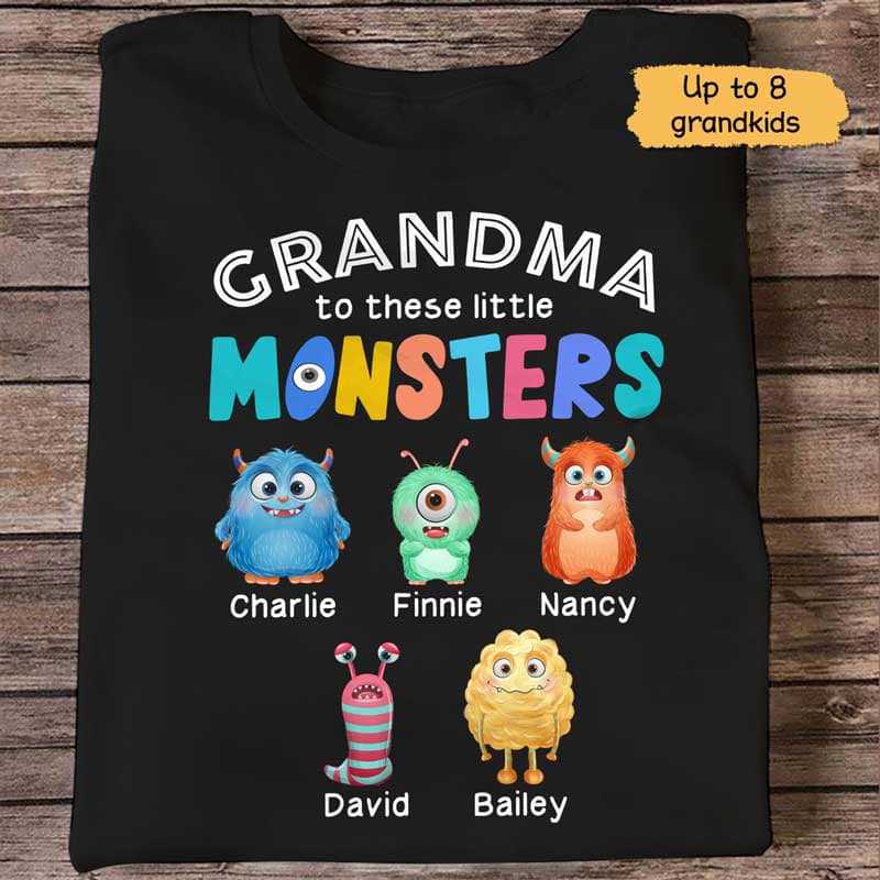 Cute Little Monsters Personalized Shirt
