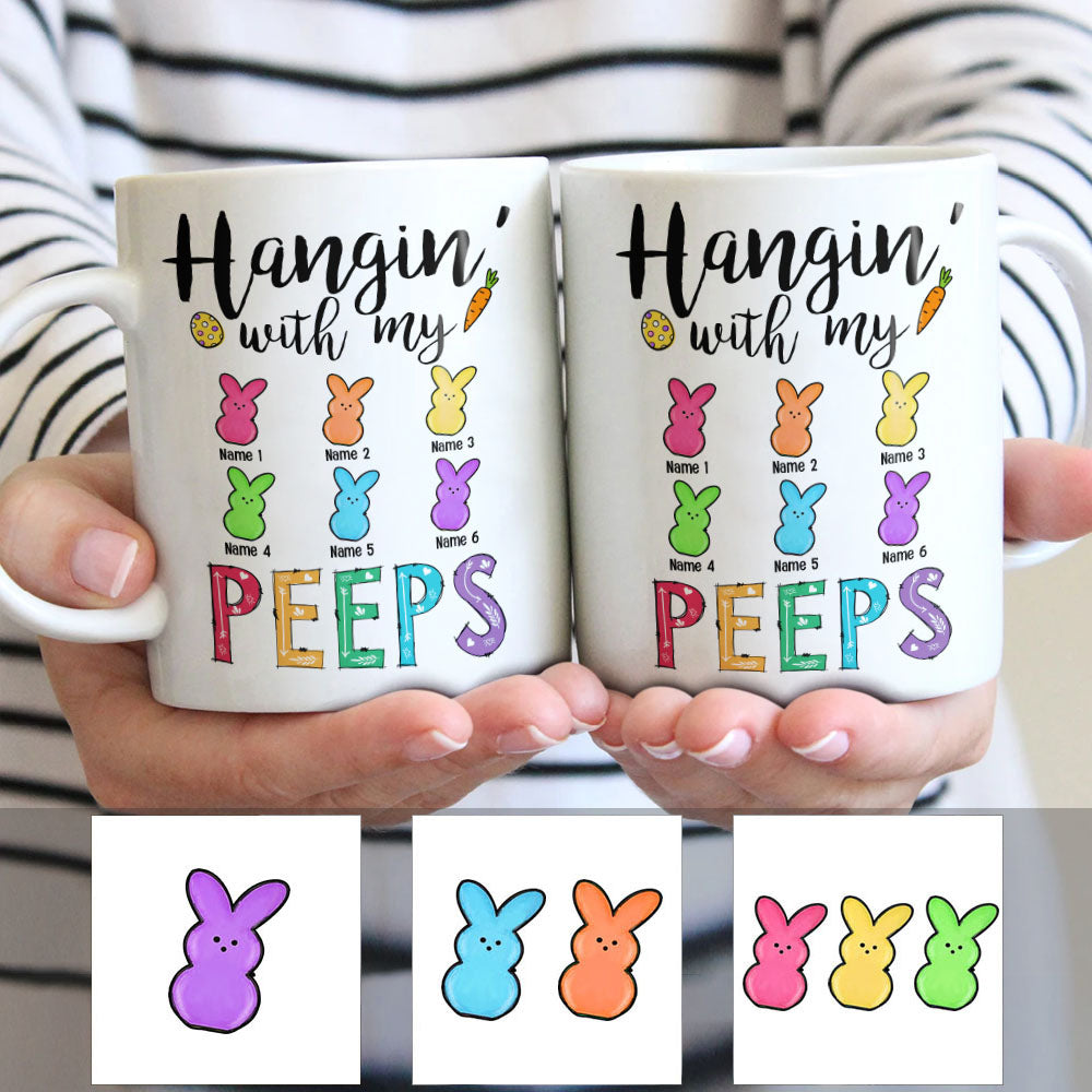 Personalized Hangin' With My Peeps Easter Mug