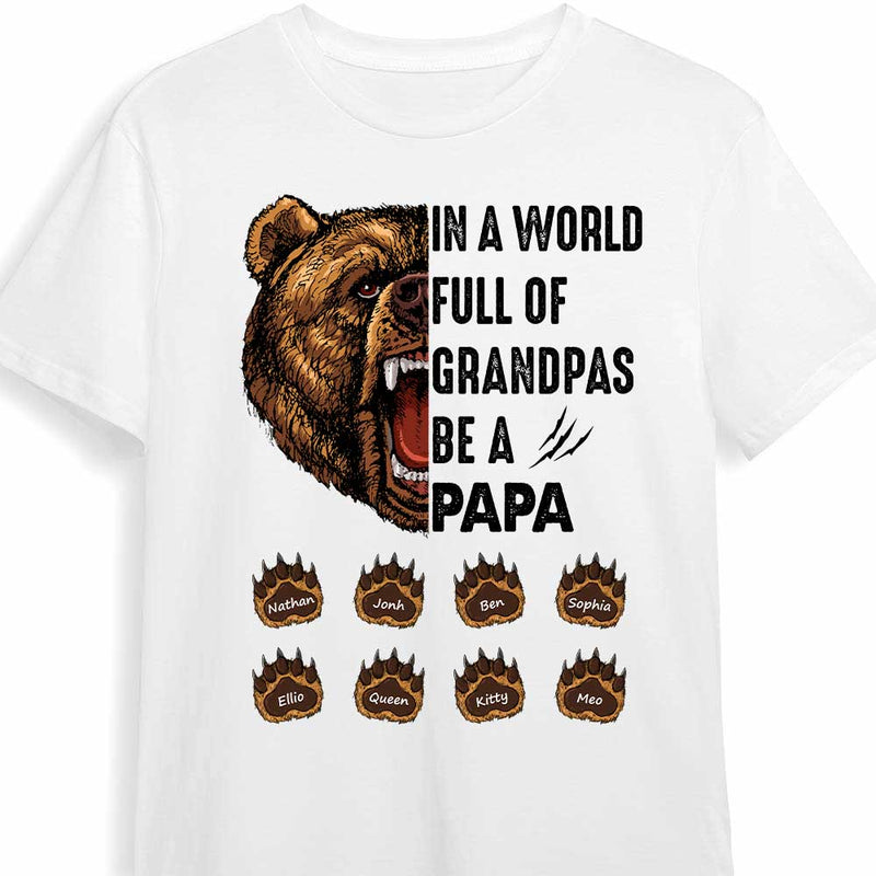 Dear Dad Grandpa Bear T Shirt