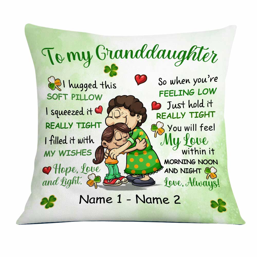 Personalized Patrick's Day Mom Grandma Pillow