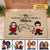 Eventually One Day Doll Couple Housewarming Gift Personalized Doormat