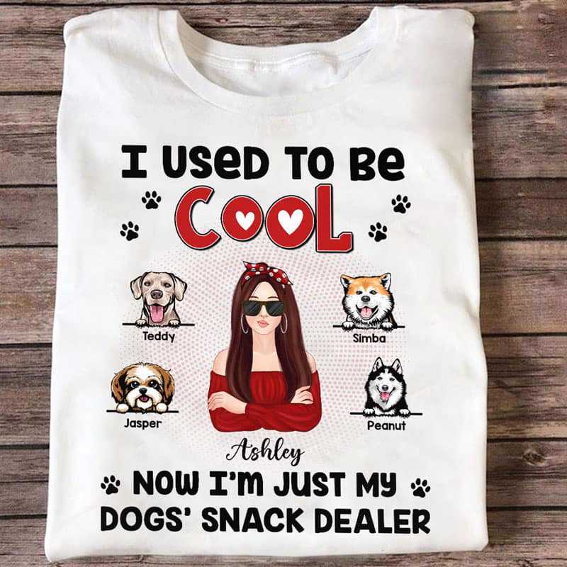 Used To Be Cool Now 犬 ママ スナック ディーラー パーソナライズ シャツ