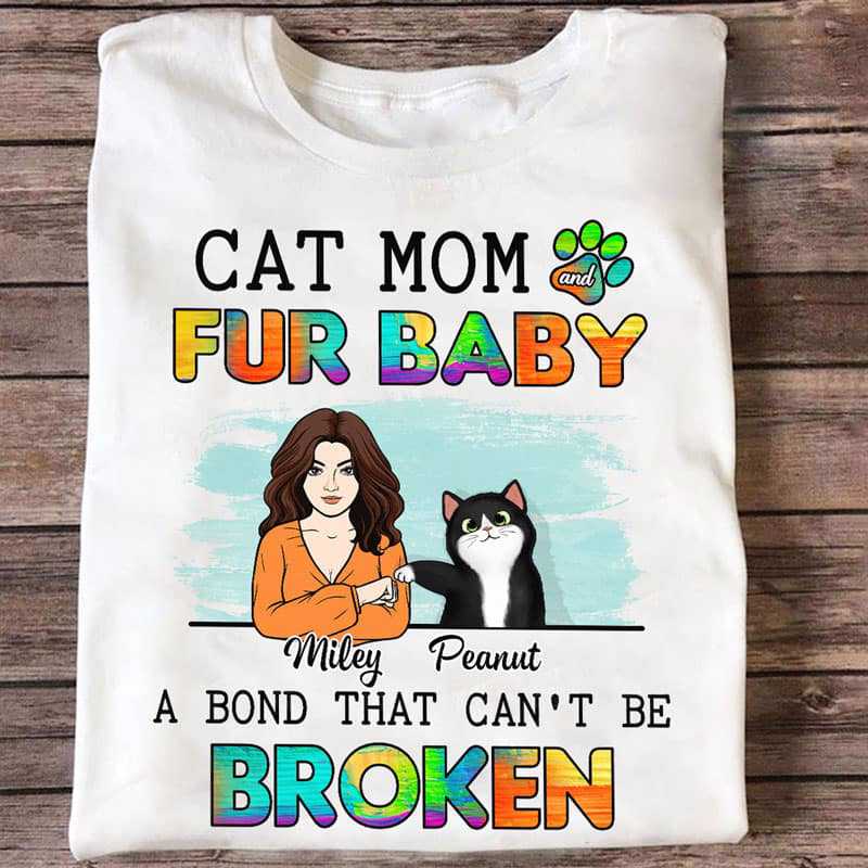 Cat Mom Fur Babies Personalized Shirt