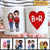 Doll Couple Standing Heart Name Initial Letter Valentine‘s Day Gift Personalized Mug