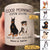 Good Morning Cute Sitting Dog Personalized Coffee Mug (Double-sided Printing)