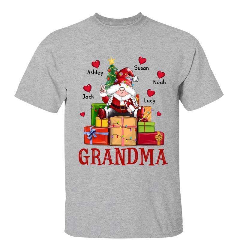 Gnome Grandma Christmas Personalized Shirt