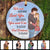 Couple Important Dates Personalized Circle Ornament