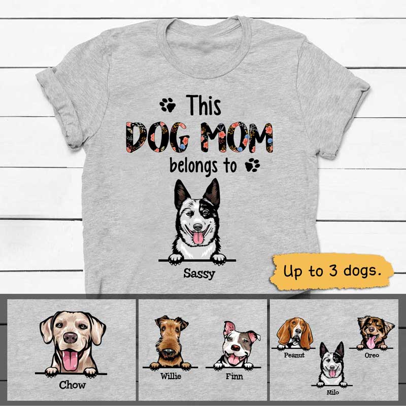 personalized dog mom shirt