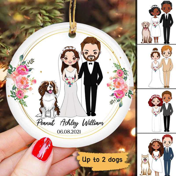 Couple and dog ornament hotsell