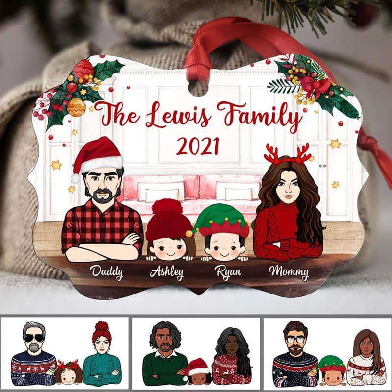 Family Members Personalized Christmas Ornament