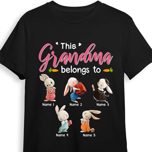 Personalized Mom Grandma Easter Bunny  Shirt