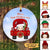 Baby On Christmas Truck Personalized Circle Ornament