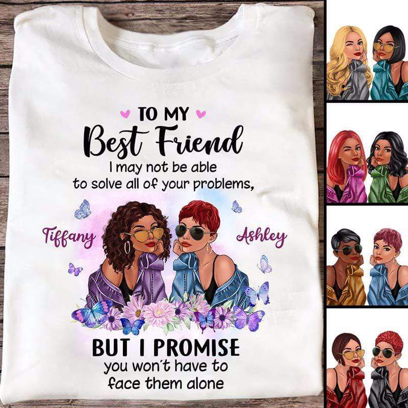 Butterflies Fashion Besties Personalized Shirt