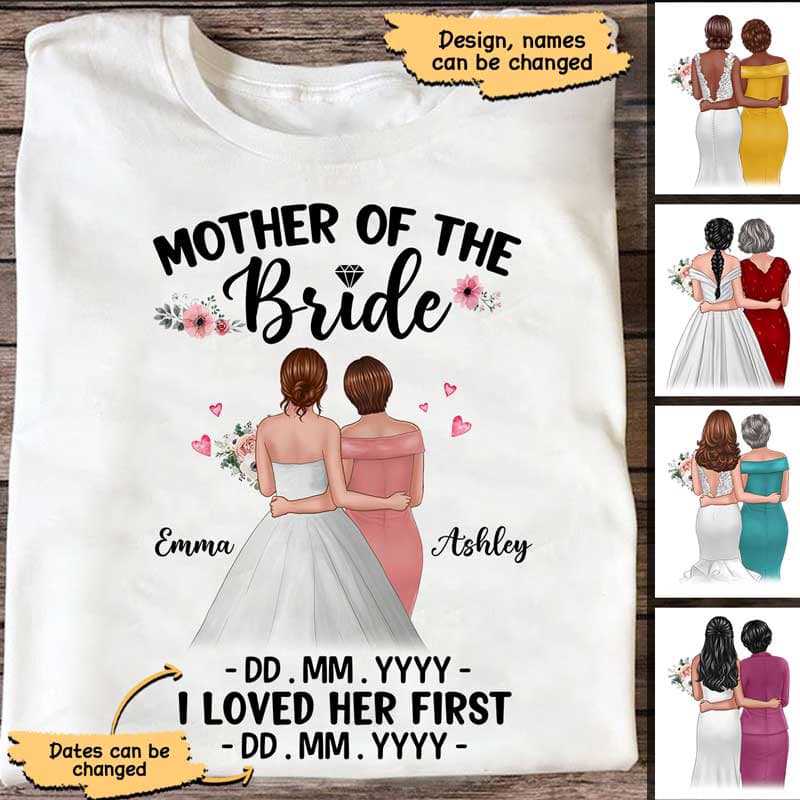 Mother Of The Bride Personalized Shirt