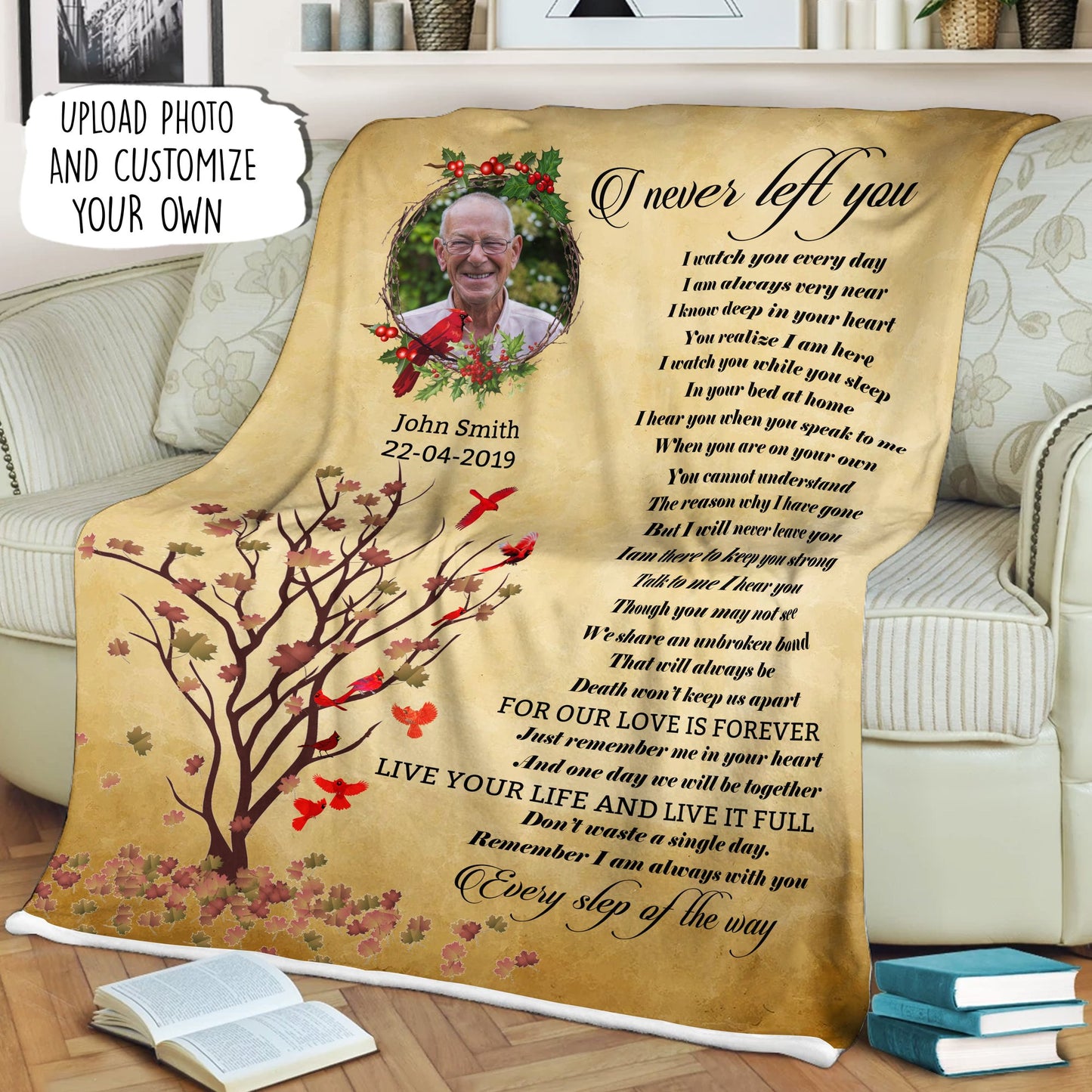 Customized Memorial Photo Blanket