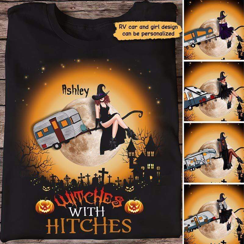 Witches With Hitches Camping Halloween Personalized Shirt