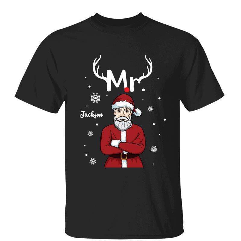 Mr and Mrs Santa Claus Personalized Shirt