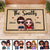 Doll Couple Welcome Frame Personalized Doormat