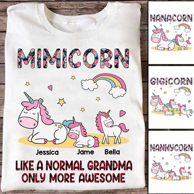 Grandmacorn Pattern Personalized Shirt