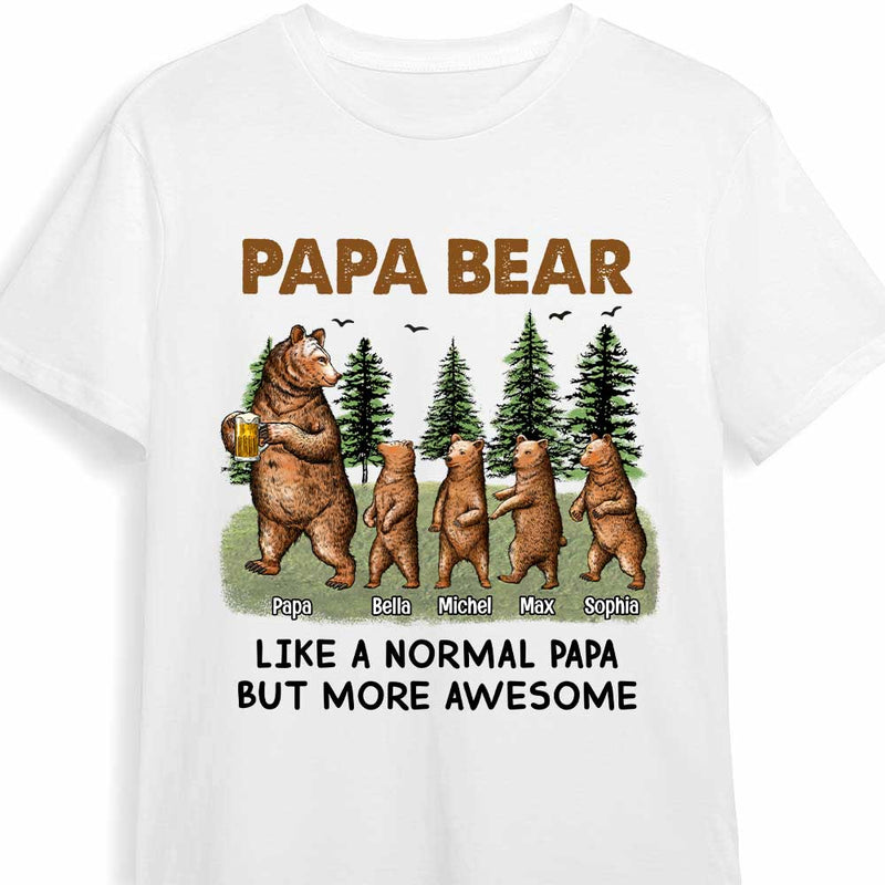 Dad Grandpa Bear Camping T Shirt