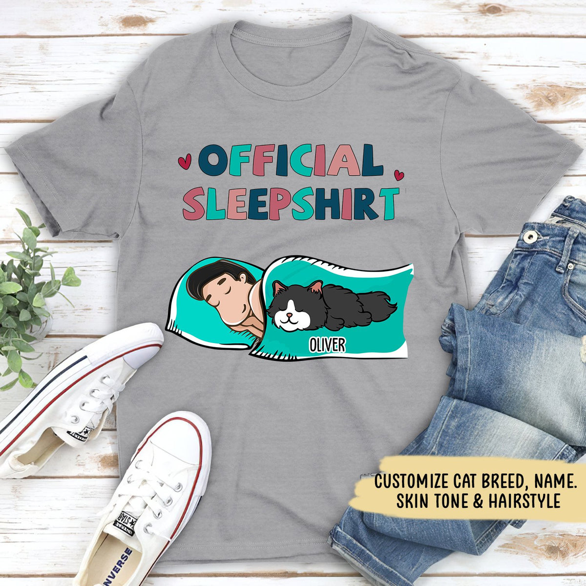 Personalized Cat Sleepshirt