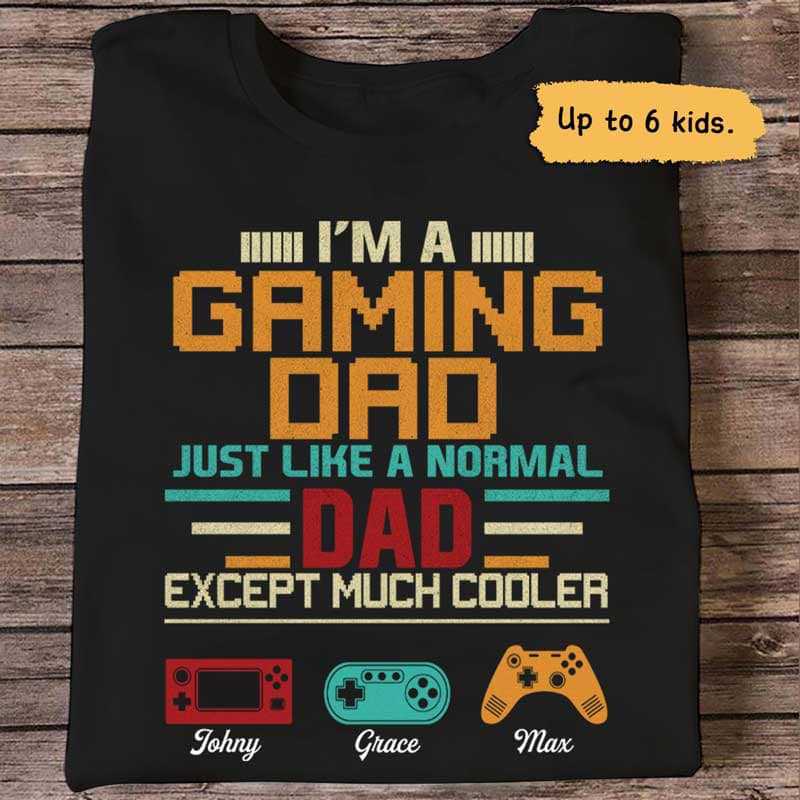 Gaming Dad Cooler Personalized Shirt