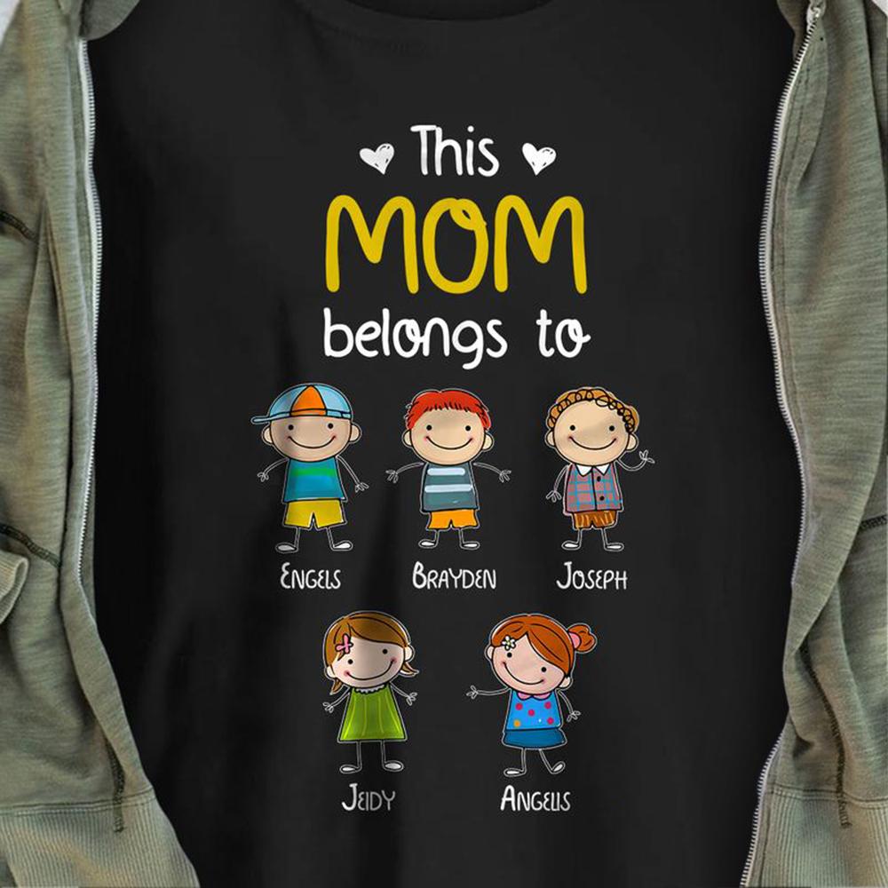 Personalized Mom FD T Shirt
