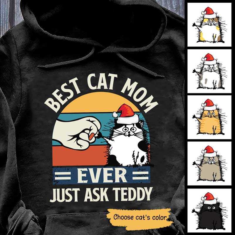 Best Cat Mom Ever Just Ask Funny Cat Personalized Shirt