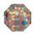 Colorful Pastel Round Circles Out Of Focus Bokeh Brushed Polyester Umbrella No.663BIB