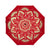 Elegant Red And Gold Mandala Boho Christmas Brushed Polyester Umbrella No.672YU4