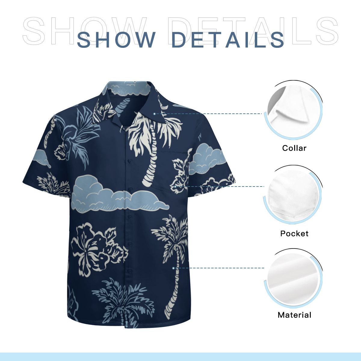 Tropical Leaves 011 Hawaiian Shirts No.69QJSN