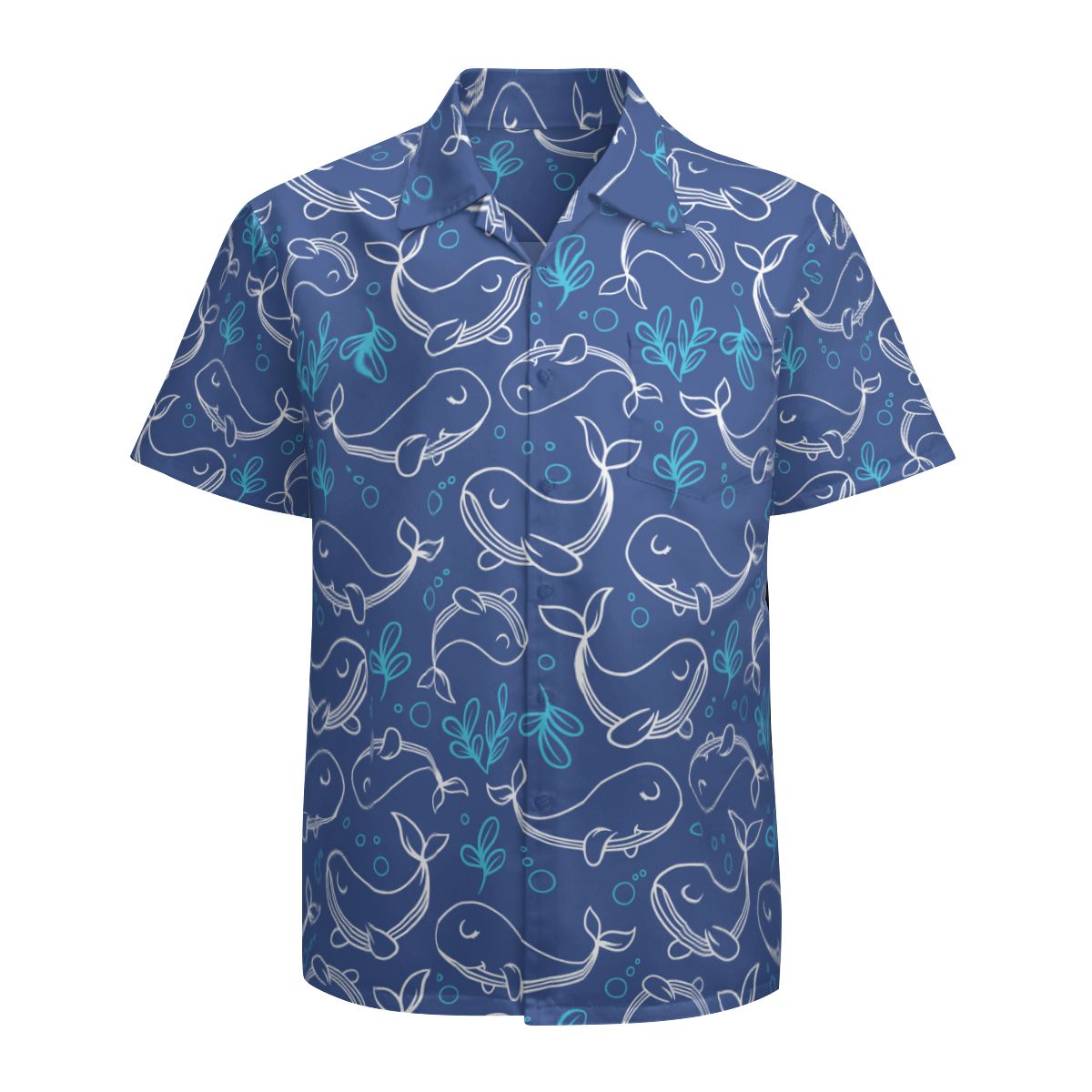 Cute Whale 2 Hawaiian Shirts No.6AGZC4