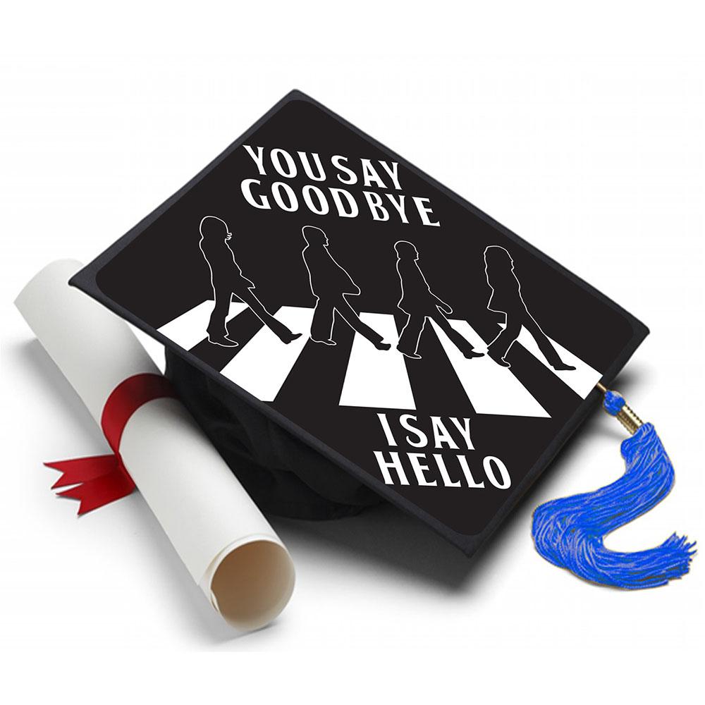 Graduation Cap Topper - Beatles Say Goodbye - Tassel Topper