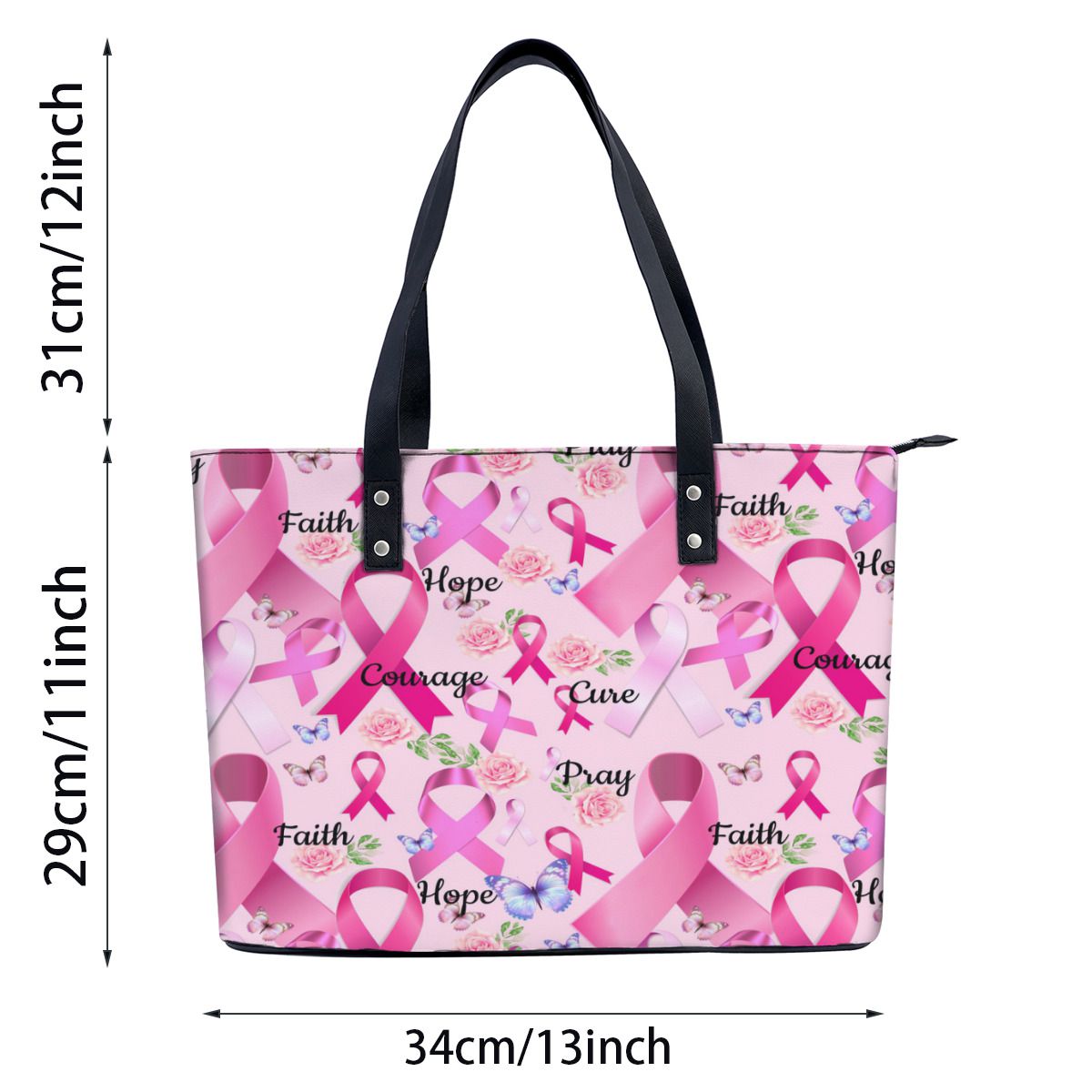 Pink Ribbon Breast Cancer Shoulder Bag No.VCT5VP