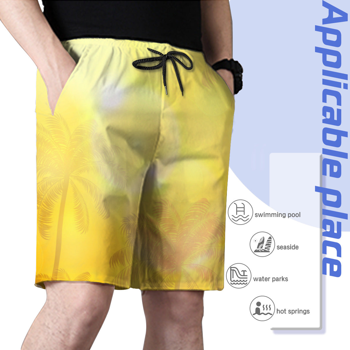 Hawaii Pattern 020 Men's Swim Trunks No.6VBHRE