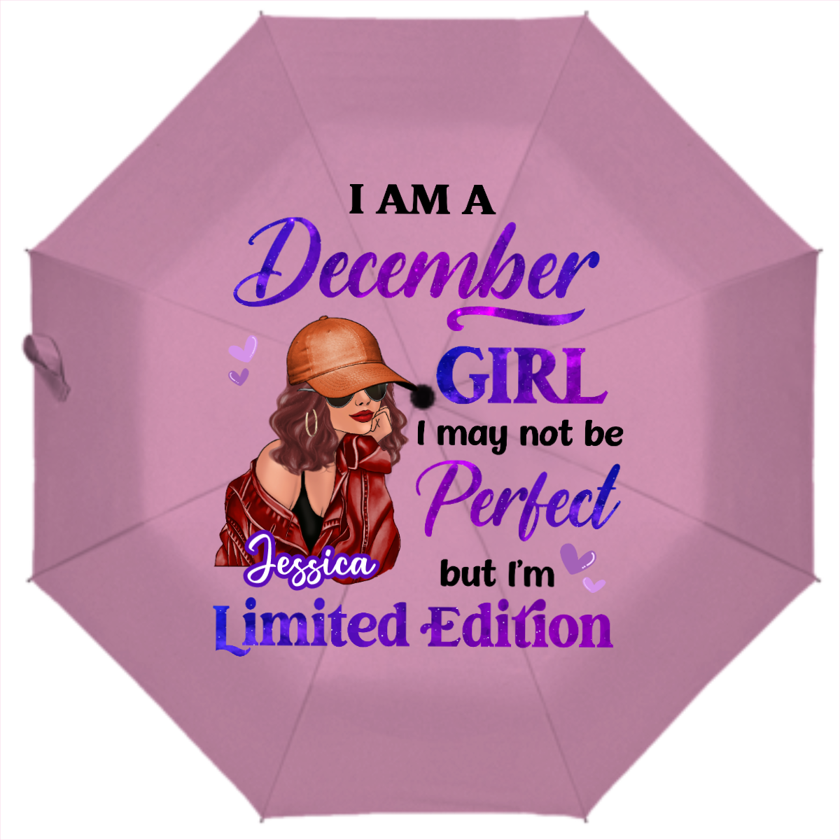 Birthday Gift Birth Month Fashion Girl Limited Edition Personalized Automatic Folding Umbrella