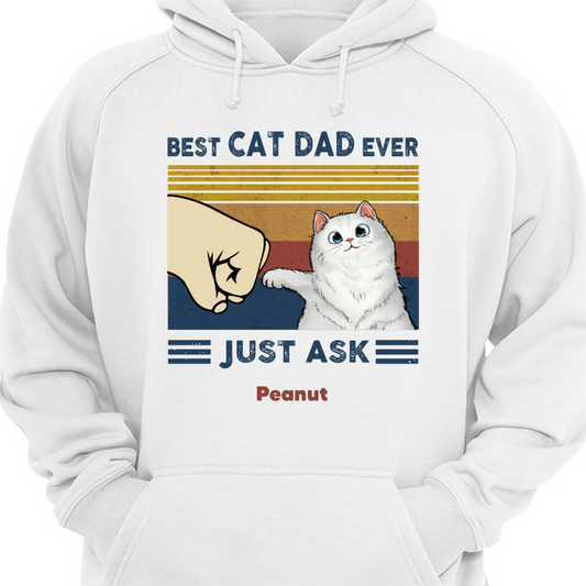 Best Cat Dad/Mom Fluffy Cat Personalized Hoodie Sweatshirt