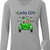 Doll Girl And Dogs In Car Lucky Girl St. Patrick‘s Day Irish Personalized Long Sleeve Shirt