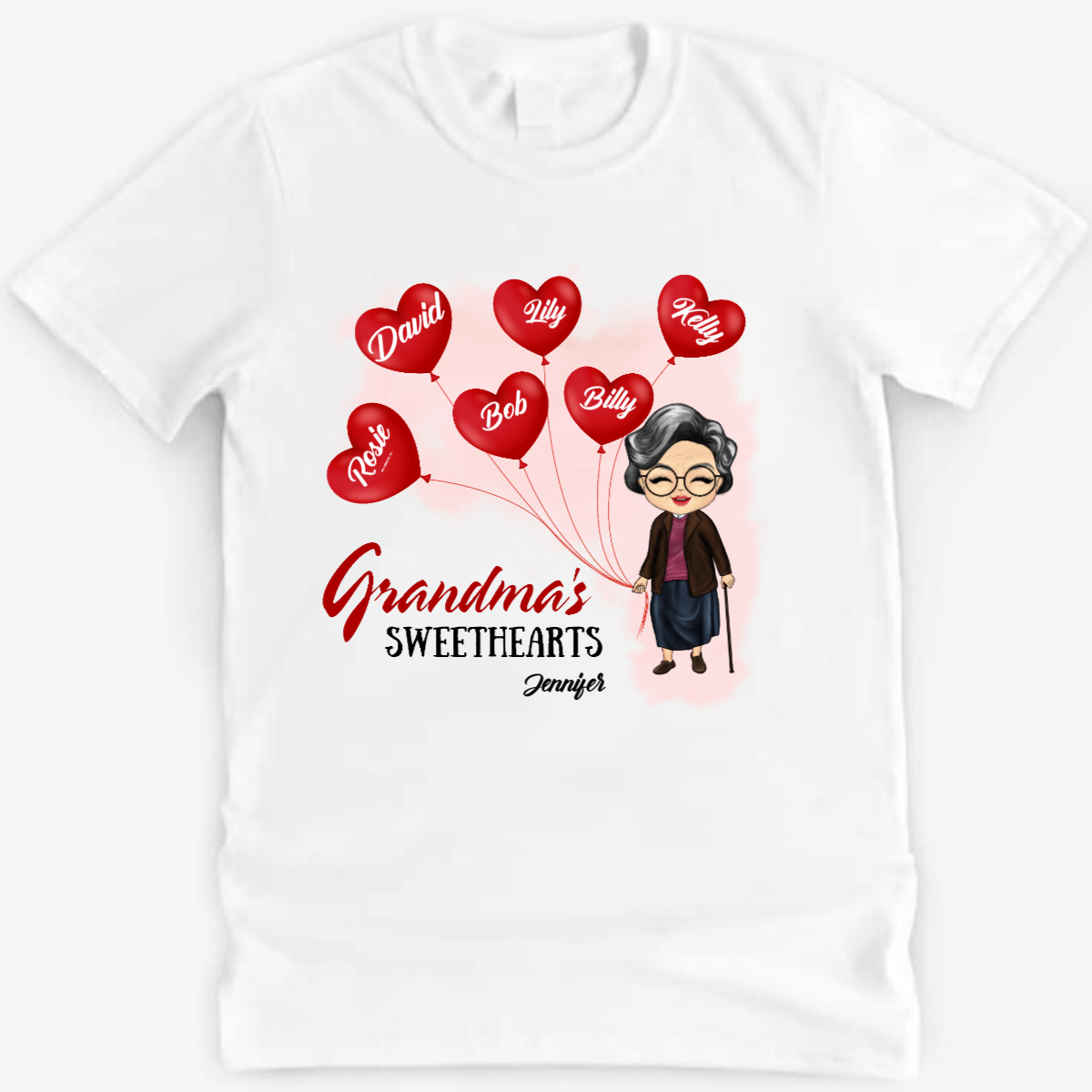 おばあちゃんの恋人 - 母の贈り物 - パーソナライズされたカスタムシャツ