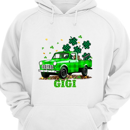 Personalized Grandma Patrick's Day Hoodie Sweatshirt