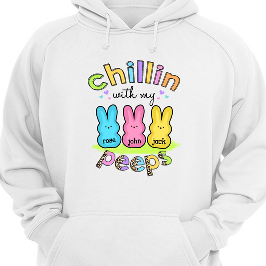 Personalized Mom Grandma Easter Hoodie Sweatshirt