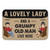 Family Couple Lovely Lady And A Grumpy Old Man - Gift For Couple - Personalized Custom Doormat