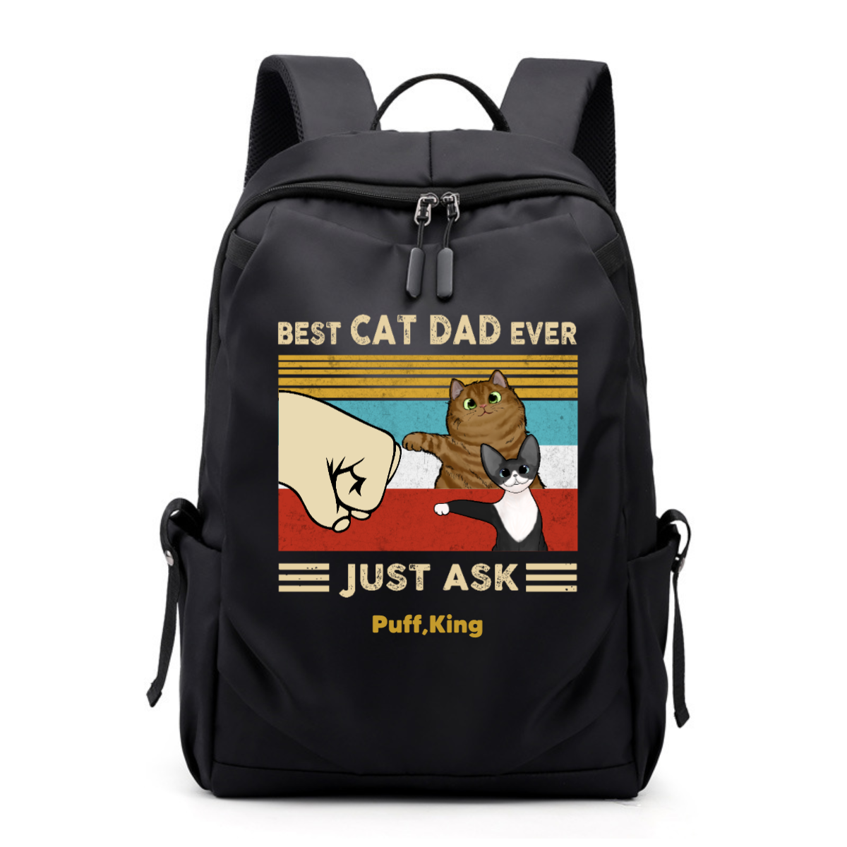 Best Cat Dad/Mom Ever Just Ask Personalized Backpack