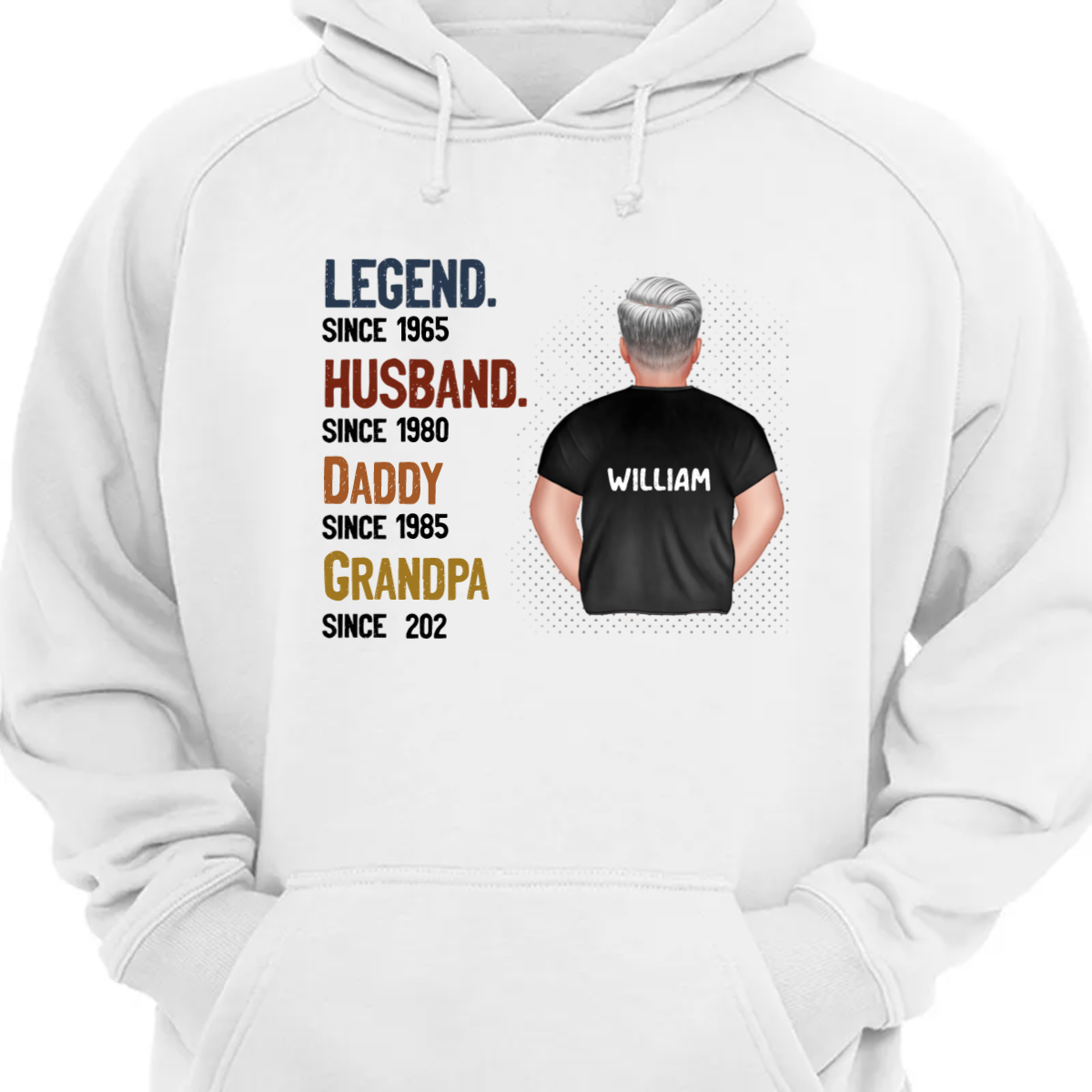 Legend Husband Daddy - Gift For Father, Dad - Personalized Custom Hoodie Sweatshirt