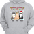 Merry Fluffmas Fluffy Cats Personalized  Hoodie Sweatshirt