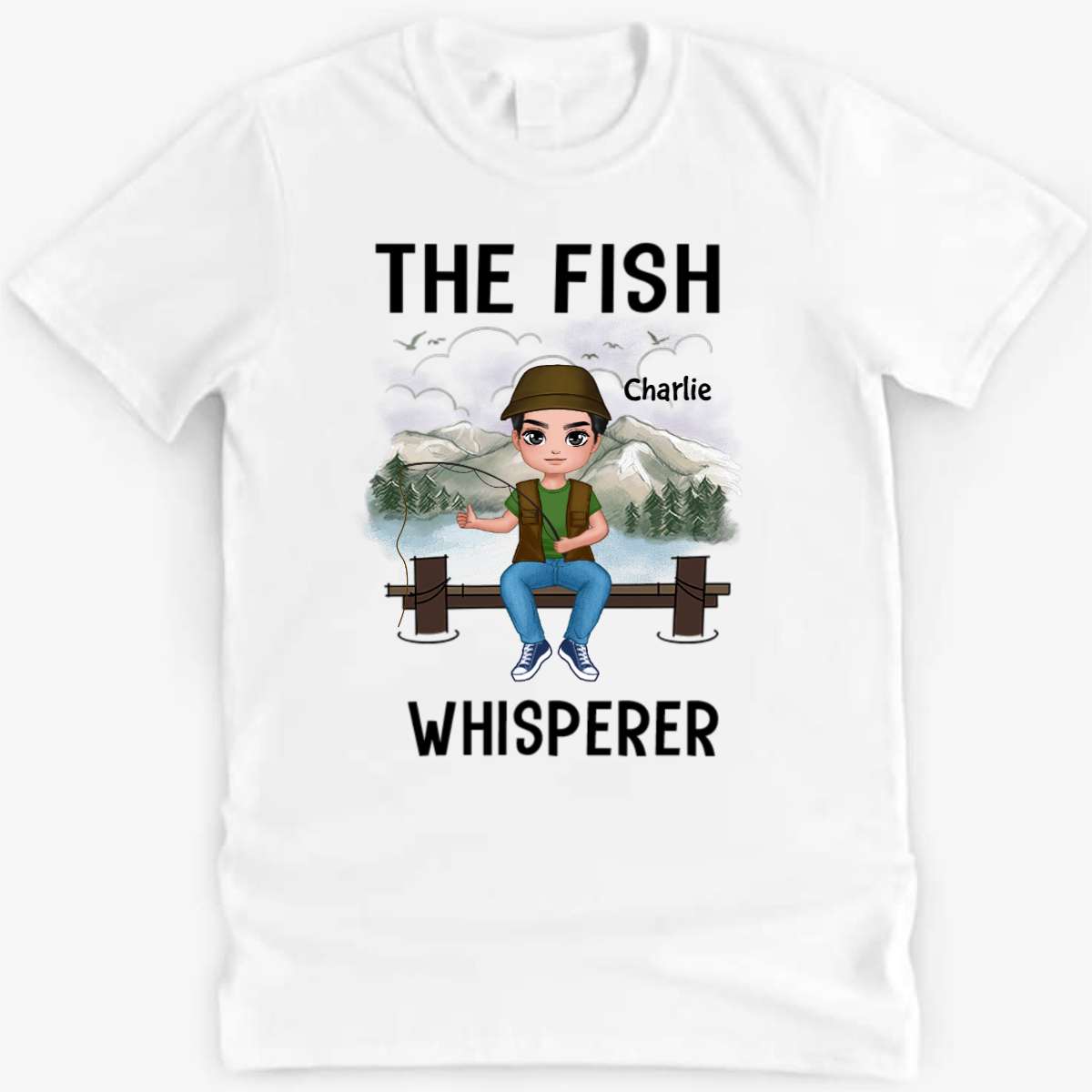 Doll Fishing Man Woman The Fish Whisperer Personalized Shirt