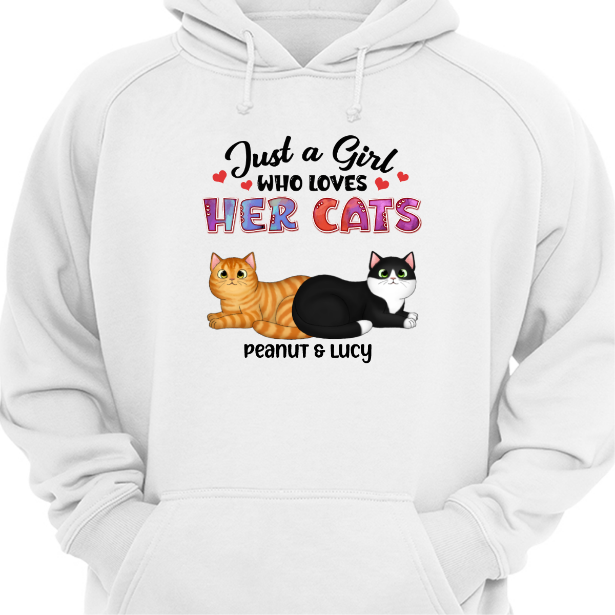 All You Need Is Loaf Fluffy Cat Personalized Hoodie Sweatshirt